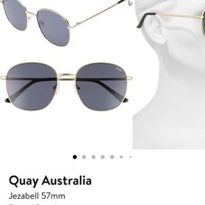 Quay Australia Jezabell 57mm  Round sunglasses
